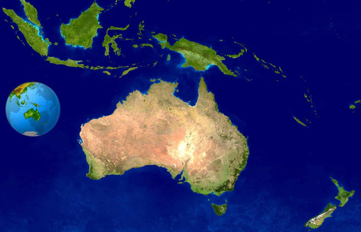 Australia mapa satelitarna