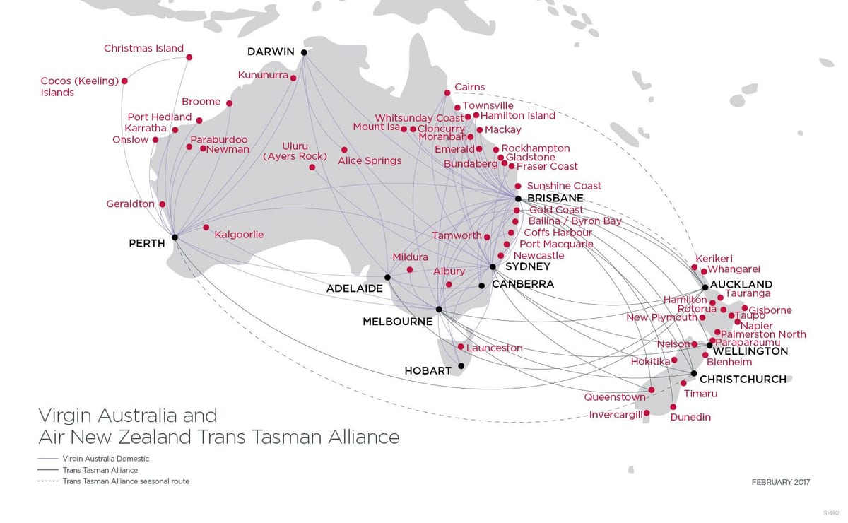 mapa virgin Australia lot