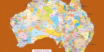 Mapa aborygenów w Australii
