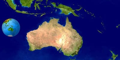 Australia mapa satelitarna
