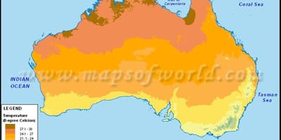Temperatura karty Australia