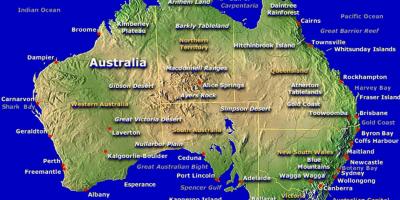Mapa Australii mapa