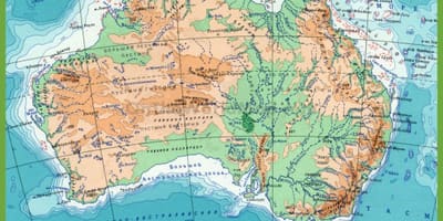 Mapa Australii z góry
