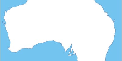 Mapa Australii zarys