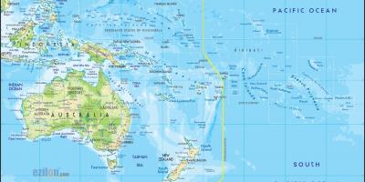 Australia i Oceania mapie