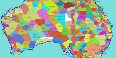 Mapa rdzennych ludów Australii